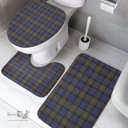 Scottish Fletcher of Dunans Clan Tartan Bath Rug Set Plaid Bathroom Set