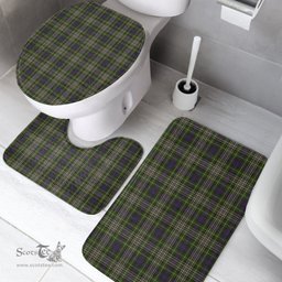 Scottish Davidson Tulloch Dress Clan Tartan Bath Rug Set Plaid Bathroom Set