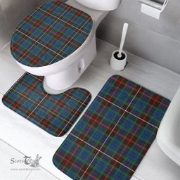Scottish Fraser Hunting Ancient Clan Tartan Bath Rug Set Plaid Bathroom Set