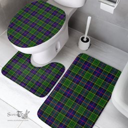 Scottish Forsyth Modern Clan Tartan Bath Rug Set Plaid Bathroom Set