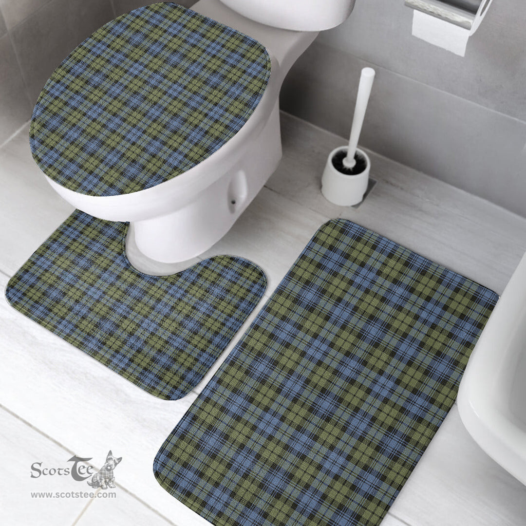Scottish Campbell Faded Clan Tartan Bath Rug Set Plaid Bathroom Set