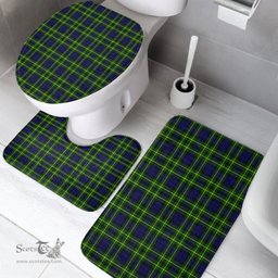 Scottish Campbell of Breadalbane Modern Clan Tartan Bath Rug Set Plaid Bathroom Set