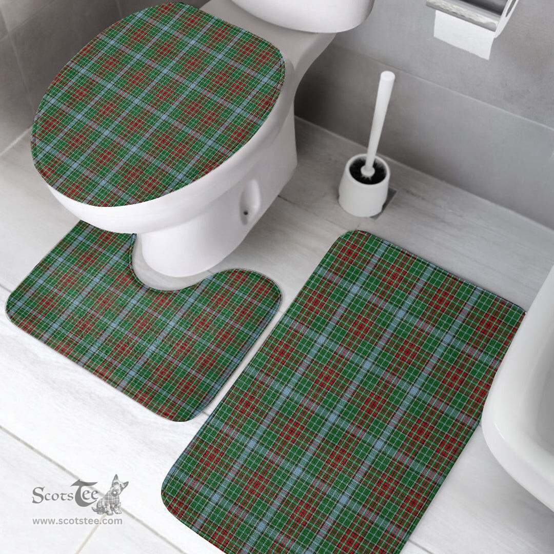 Scottish Gayre Clan Tartan Bath Rug Set Plaid Bathroom Set