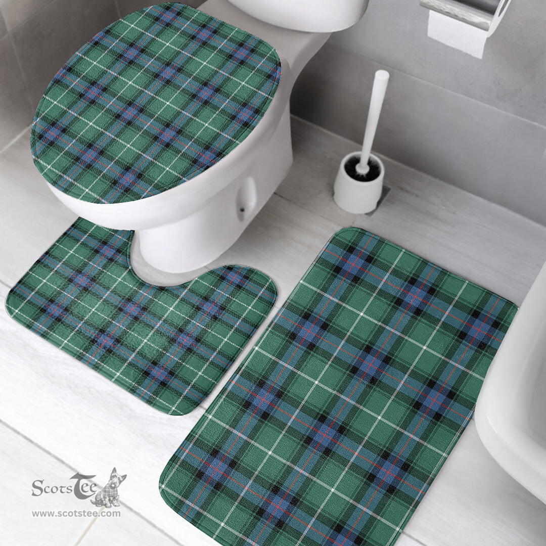 Scottish MacDonald of the Isles Hunting Ancient Clan Tartan Bath Rug Set Plaid Bathroom Set