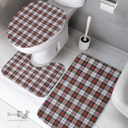 Scottish MacDuff Dress Modern Clan Tartan Bath Rug Set Plaid Bathroom Set
