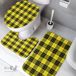 Scottish MacLeod of Lewis Modern Clan Tartan Bath Rug Set Plaid Bathroom Set