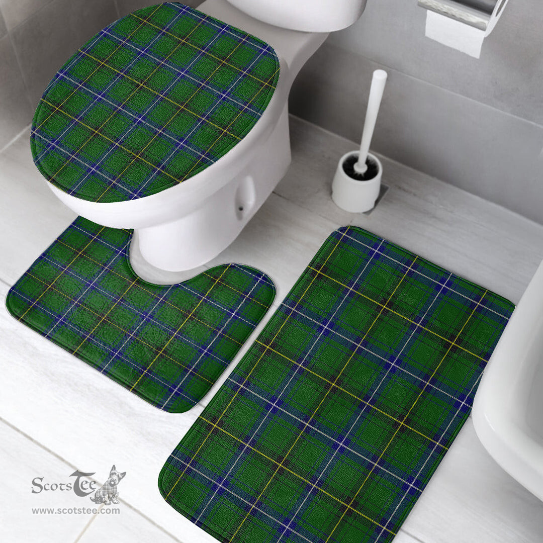 Scottish Henderson Modern Clan Tartan Bath Rug Set Plaid Bathroom Set