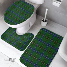 Scottish Henderson Modern Clan Tartan Bath Rug Set Plaid Bathroom Set