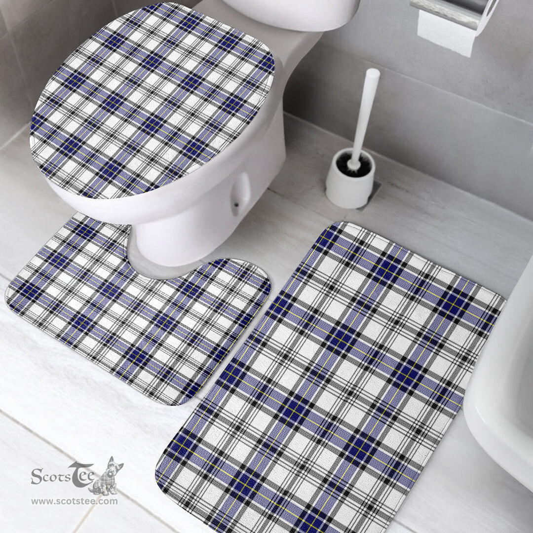 Scottish Hannay Modern Clan Tartan Bath Rug Set Plaid Bathroom Set