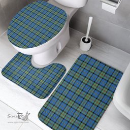 Scottish MacLeod of Harris Ancient Clan Tartan Bath Rug Set Plaid Bathroom Set