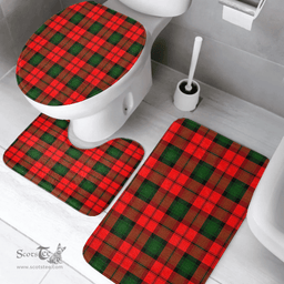 Scottish Kerr Modern Clan Tartan Bath Rug Set Plaid Bathroom Set