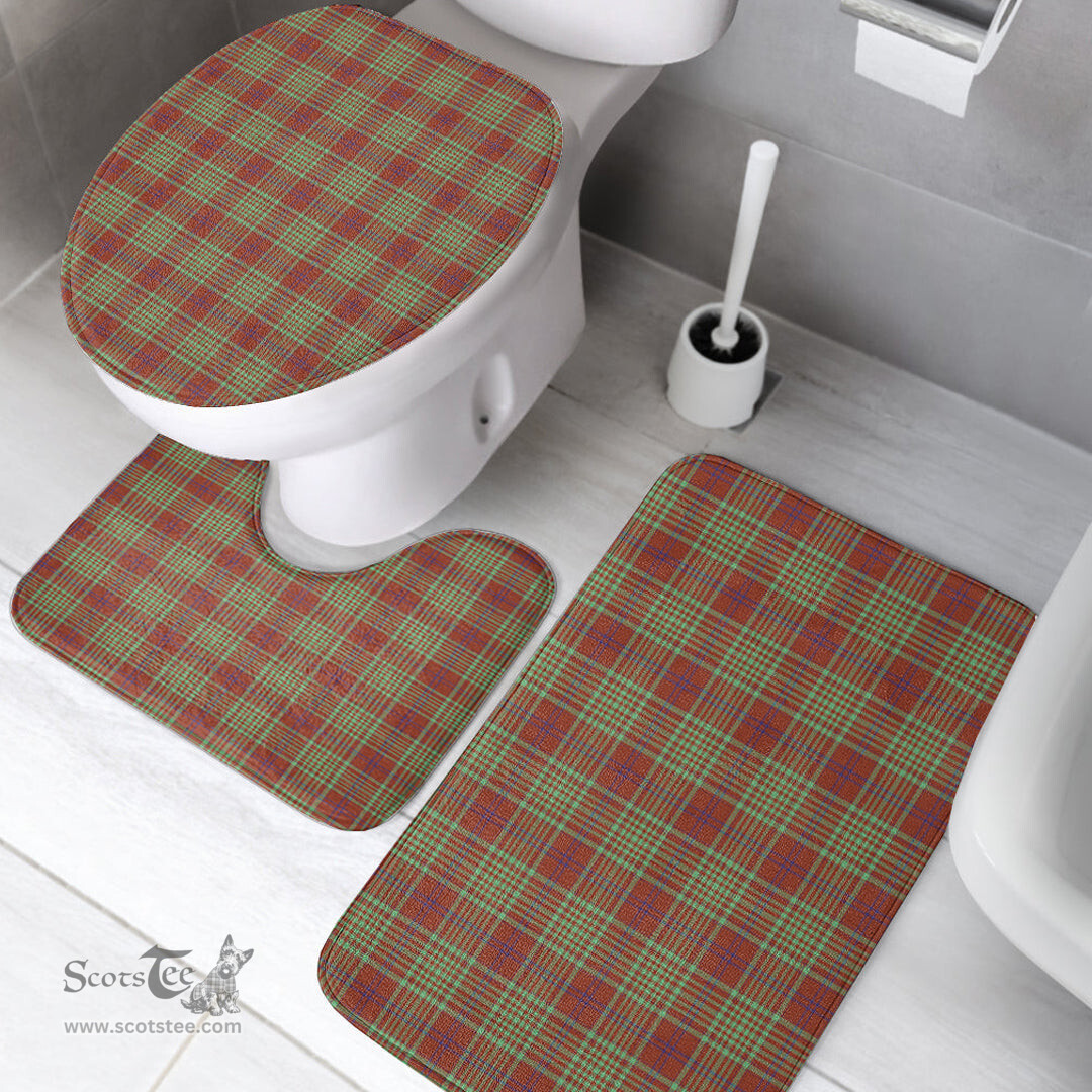 Scottish MacGillivray Hunting Ancient Clan Tartan Bath Rug Set Plaid Bathroom Set