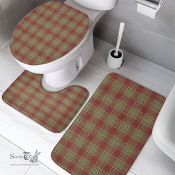 Scottish MacGillivray Hunting Ancient Clan Tartan Bath Rug Set Plaid Bathroom Set