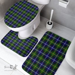 Scottish MacNeill of Barra Modern Clan Tartan Bath Rug Set Plaid Bathroom Set