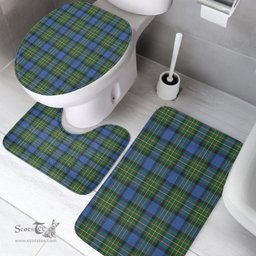 Scottish MacLaren Ancient Clan Tartan Bath Rug Set Plaid Bathroom Set