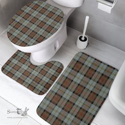 Scottish MacLeod of Harris Weathered Clan Tartan Bath Rug Set Plaid Bathroom Set