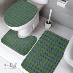 Scottish MacMillan Hunting Ancient Clan Tartan Bath Rug Set Plaid Bathroom Set
