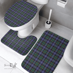 Scottish MacRae Hunting Modern Clan Tartan Bath Rug Set Plaid Bathroom Set
