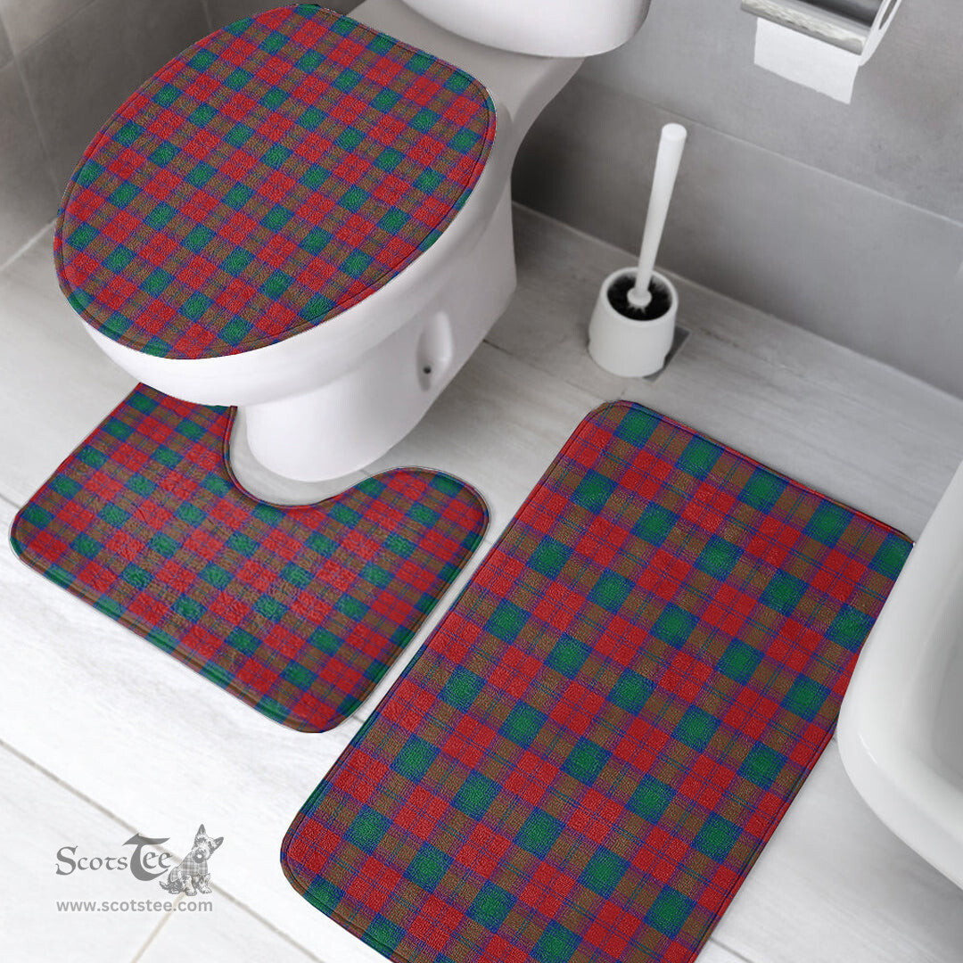 Scottish Lindsay Modern Clan Tartan Bath Rug Set Plaid Bathroom Set