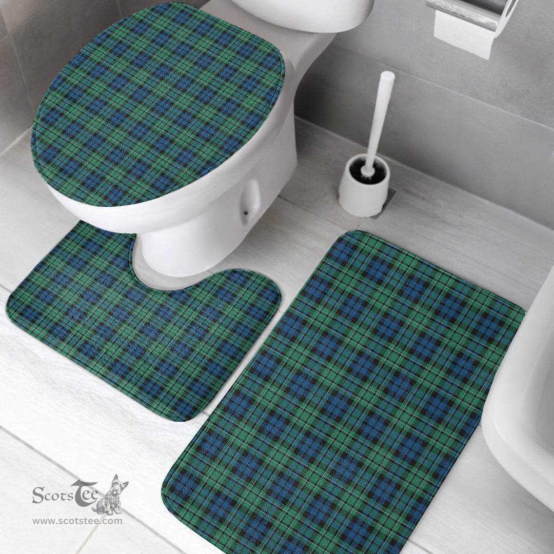 Scottish MacCallum Ancient Clan Tartan Bath Rug Set Plaid Bathroom Set