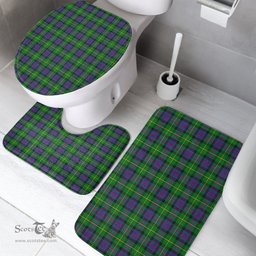 Scottish Tait Modern Clan Tartan Bath Rug Set Plaid Bathroom Set