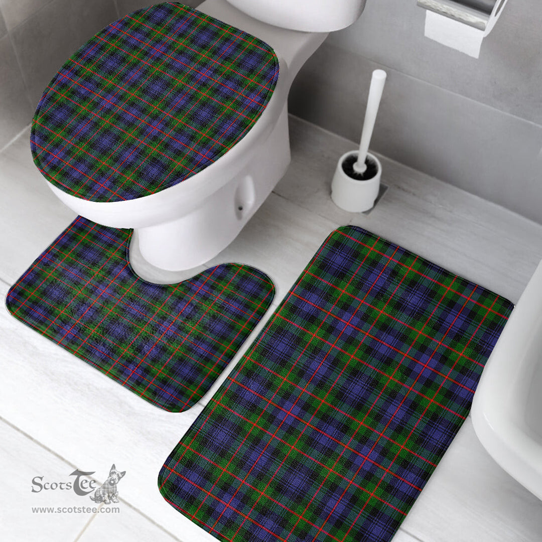 Scottish Murray of Atholl Modern Clan Tartan Bath Rug Set Plaid Bathroom Set