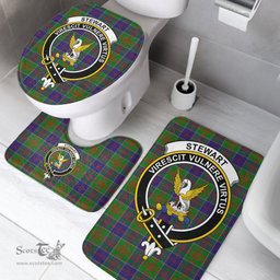 Scottish Stewart of Appin Hunting Modern Clan Crest Tartan Bath Rug Set Plaid Bathroom Set
