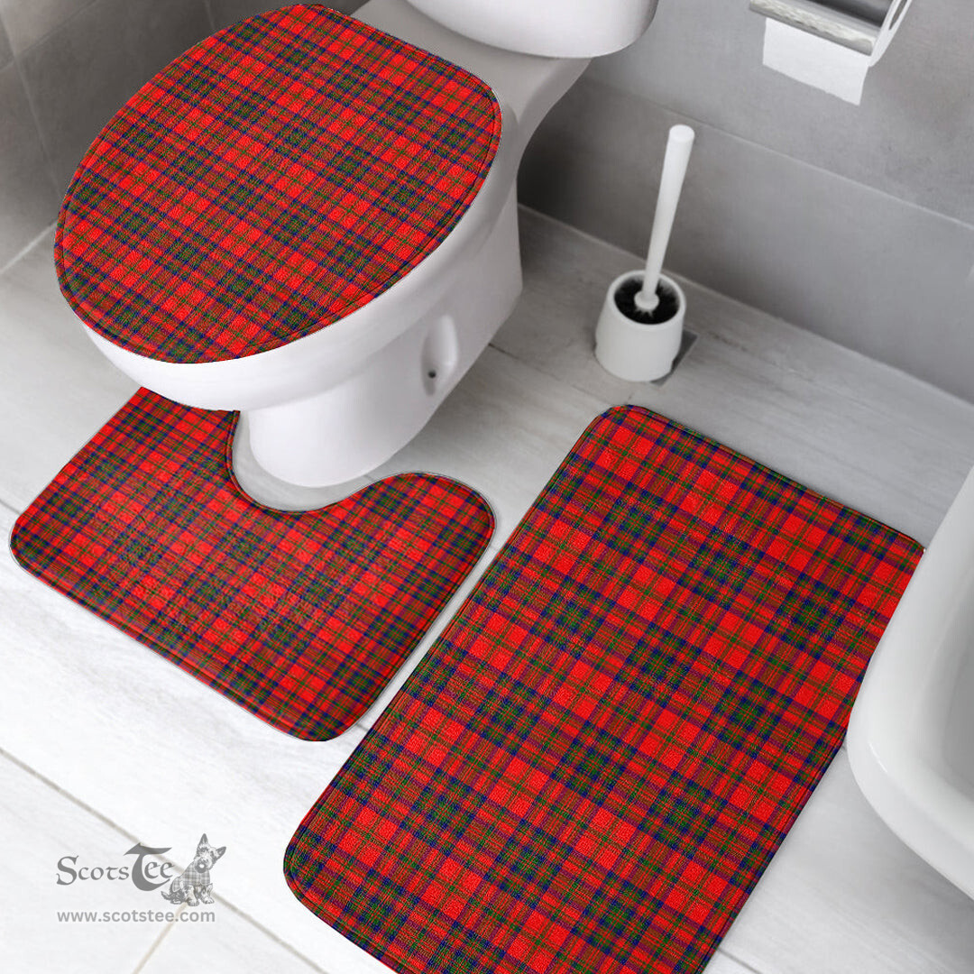Scottish Matheson Modern Clan Tartan Bath Rug Set Plaid Bathroom Set