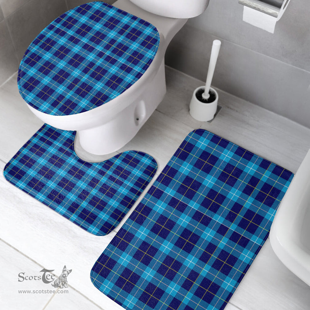 Scottish MacSporran Ancient Clan Tartan Bath Rug Set Plaid Bathroom Set