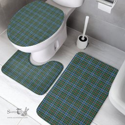 Scottish Ogilvie Hunting Ancient Clan Tartan Bath Rug Set Plaid Bathroom Set