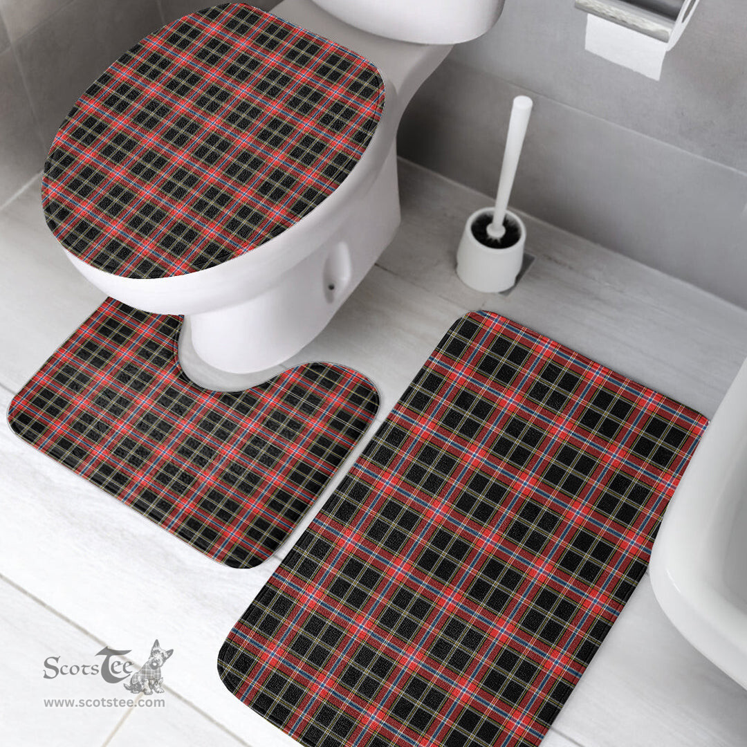 Scottish Norwegian Night Clan Tartan Bath Rug Set Plaid Bathroom Set