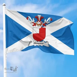 Scottish Blencow or Blencowe Clan Scotland Flag and Scottish Family Crest Flag