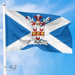 Scottish Blyth Clan Scotland Flag and Scottish Family Crest Flag