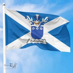 Scottish Dalmahoy Clan Scotland Flag and Scottish Family Crest Flag