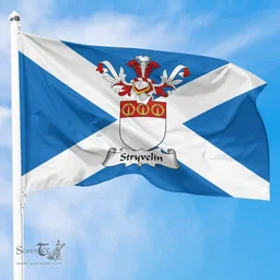 Scottish Stryvelin Clan Scotland Flag and Scottish Family Crest Flag