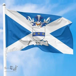 Scottish Ure Clan Scotland Flag and Scottish Family Crest Flag