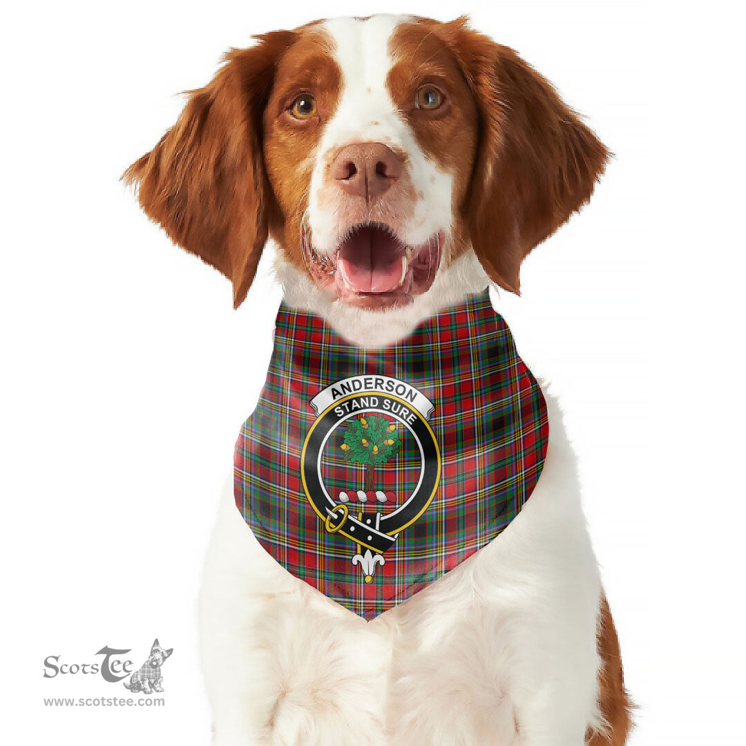 Scottish Anderson of Arbrake Clan Crest Tartan Pets Scarf Pet Dog Bandana