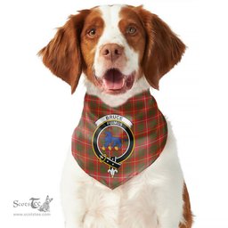 Scottish Bruce Modern Clan Crest Tartan Pets Scarf Pet Dog Bandana