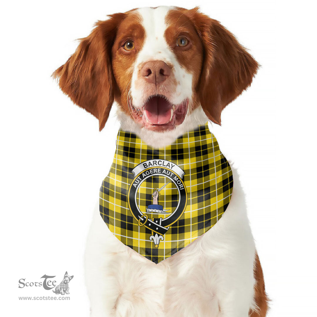 Scottish Barclay Dress Modern Clan Crest Tartan Pets Scarf Pet Dog Bandana