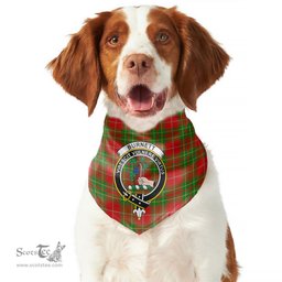 Scottish Burnett Ancient Clan Crest Tartan Pets Scarf Pet Dog Bandana