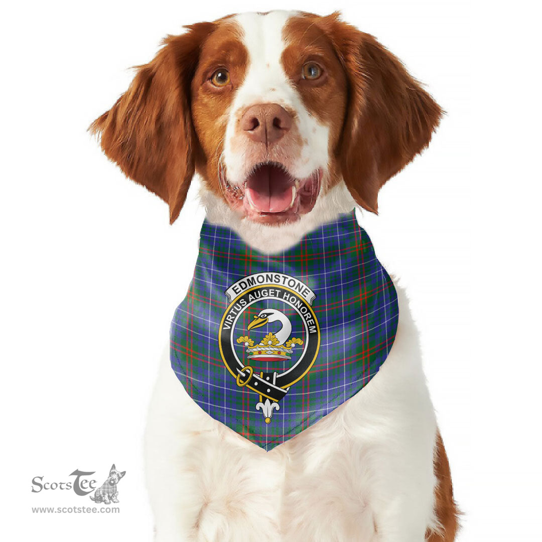 Scottish Edmonstone Clan Crest Tartan Pets Scarf Pet Dog Bandana