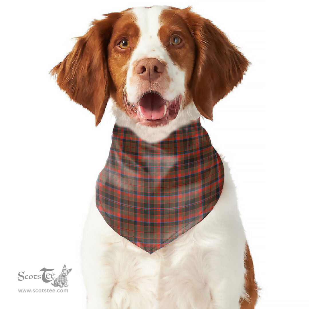 Scottish Cumming Hunting Weathered Clan Tartan Pets Scarf Pet Dog Bandana