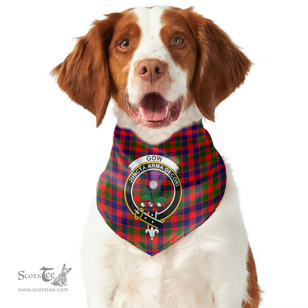Scottish Gow Modern Clan Crest Tartan Pets Scarf Pet Dog Bandana