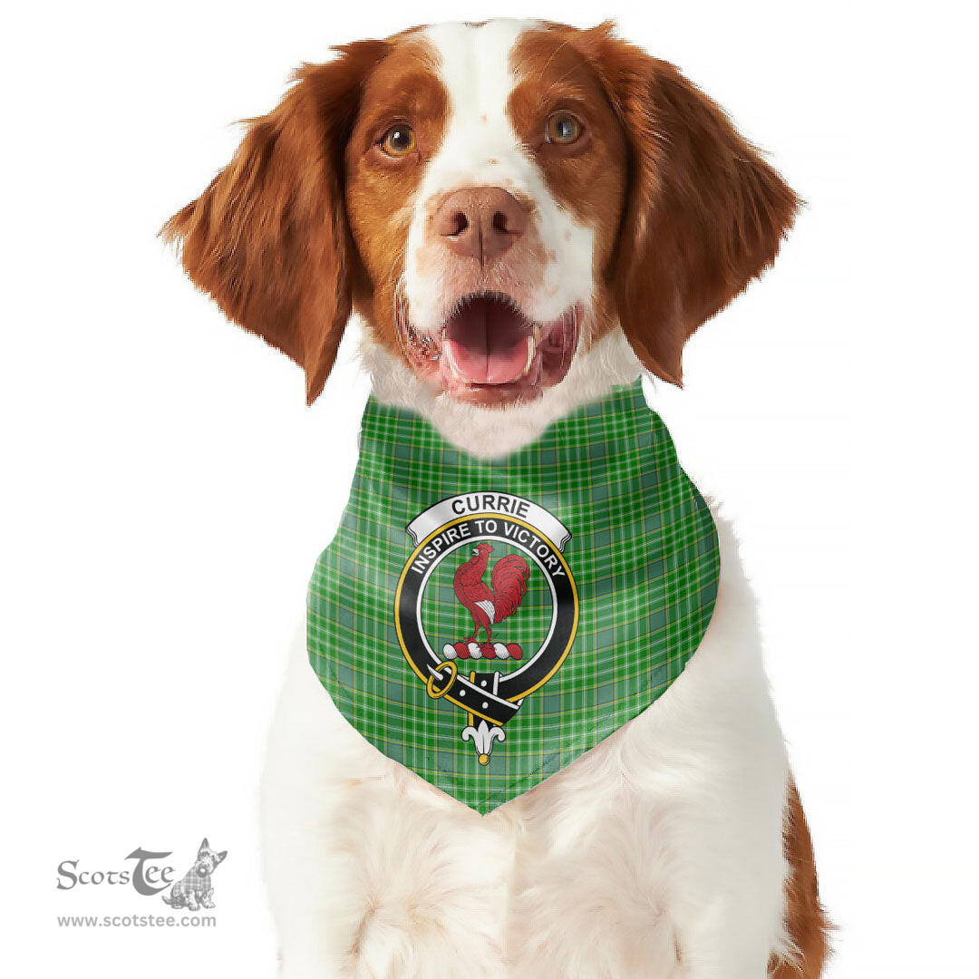 Scottish Currie Clan Crest Tartan Pets Scarf Pet Dog Bandana