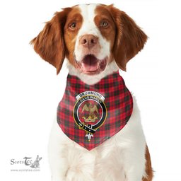 Scottish Drummond Modern Clan Crest Tartan Pets Scarf Pet Dog Bandana