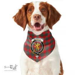 Scottish Cumming Modern Clan Crest Tartan Pets Scarf Pet Dog Bandana