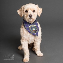 Scottish Kinnaird Clan Crest Tartan Pets Scarf Pet Dog Bandana