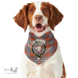 Scottish MacFarlane Ancient Clan Crest Tartan Pets Scarf Pet Dog Bandana