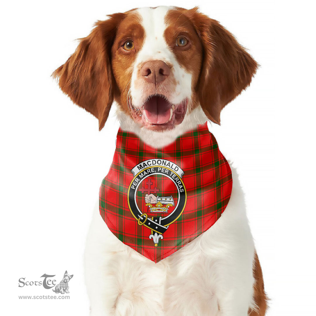 Scottish MacDonald of Sleat Clan Crest Tartan Pets Scarf Pet Dog Bandana