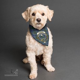 Scottish MacInnes Modern Clan Crest Tartan Pets Scarf Pet Dog Bandana